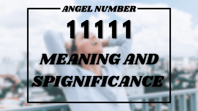 Angel Number 11111