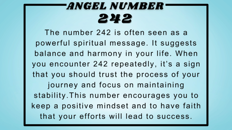 242 Angel Number