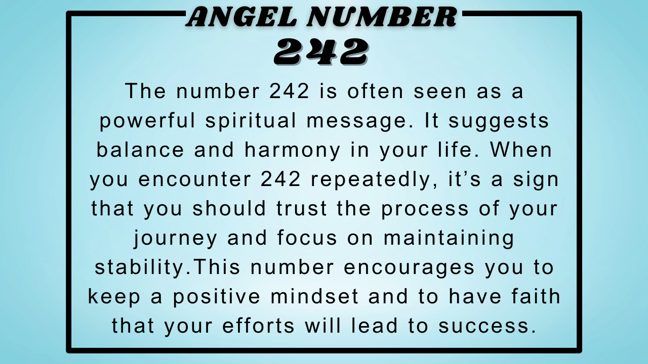 242 Angel Number