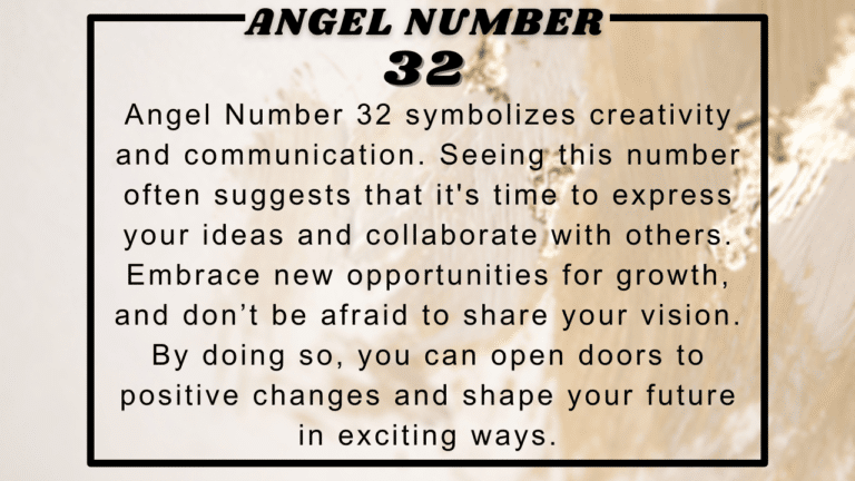 32 Angel Number