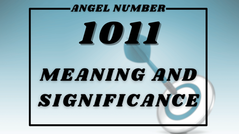 Angel Number 1011