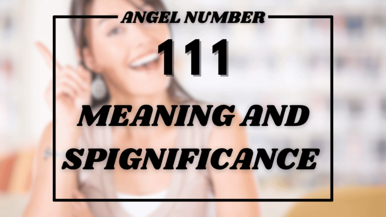 Angel Number 111