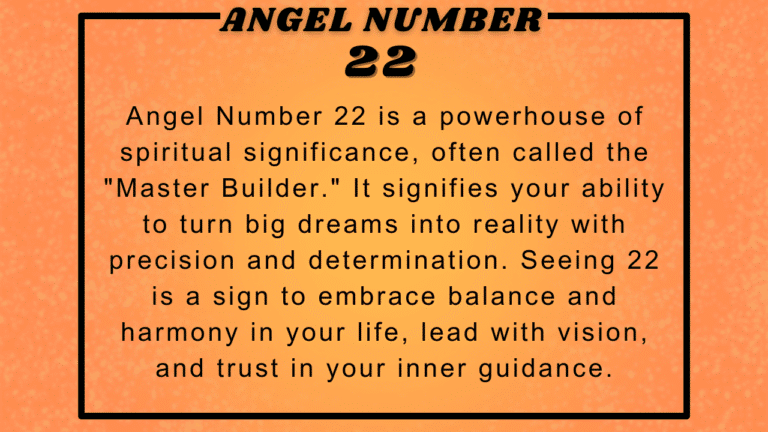 22 Angel Number