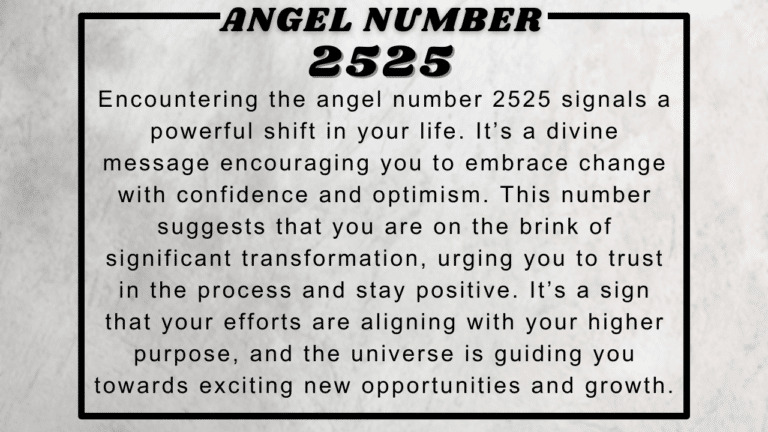 2525 Angel Number