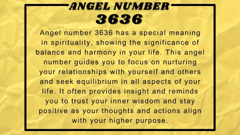 3636 Angel Number