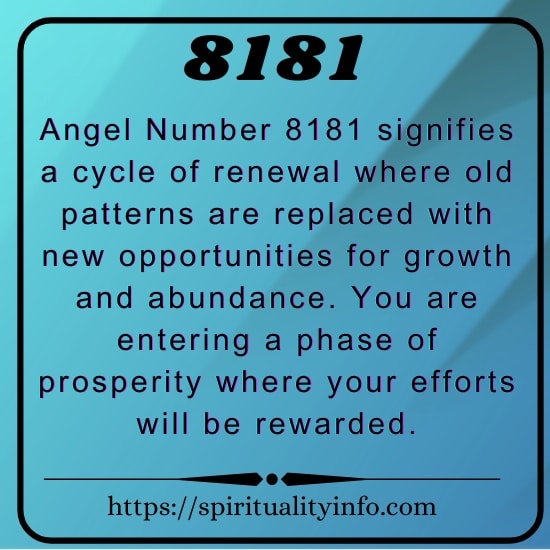 8181 Angel Number