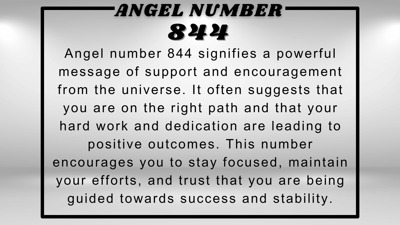 844 Angel Number