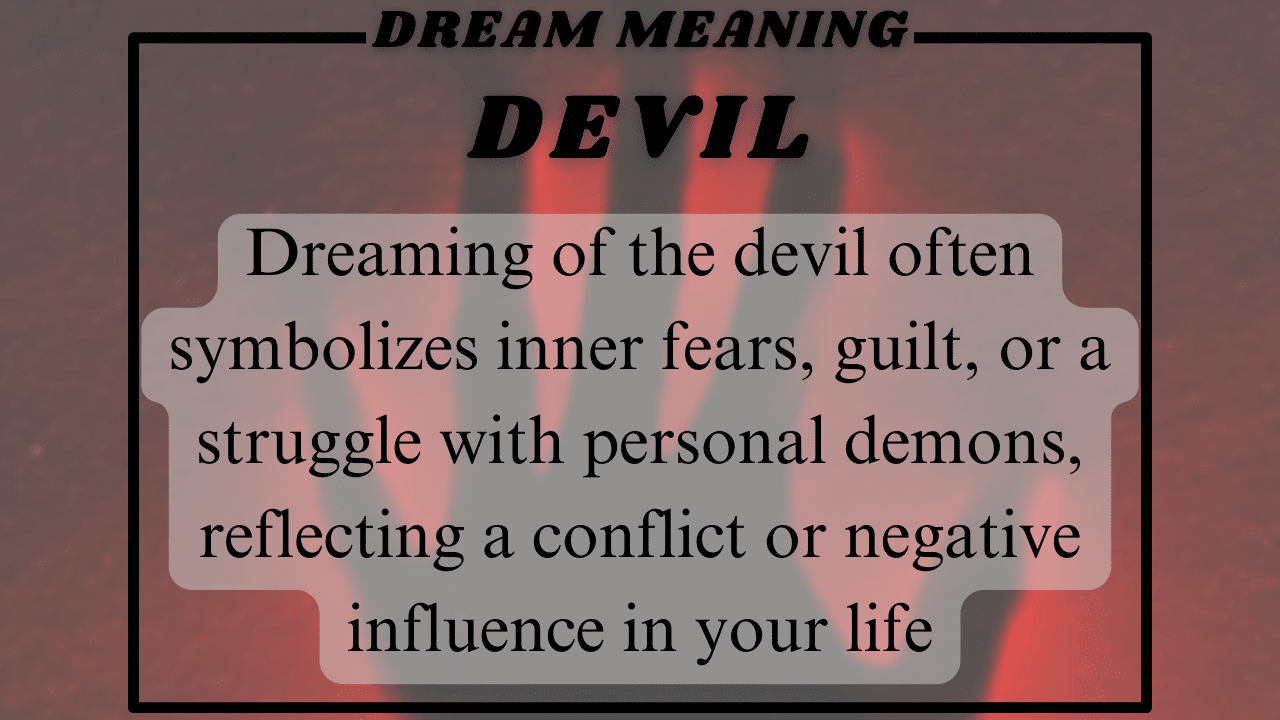 Devil Dream meaning