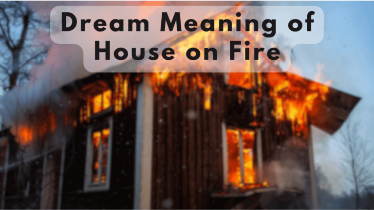 House on fire dream mean