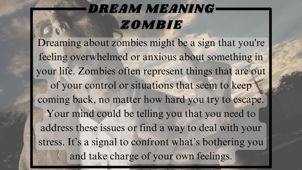 Zombie Dream Meaning