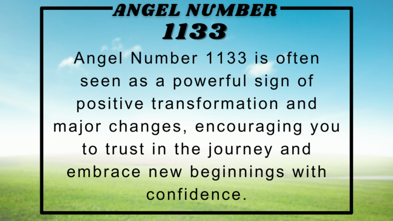 1133 Angel Number