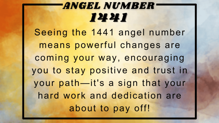 1441 Angel Number