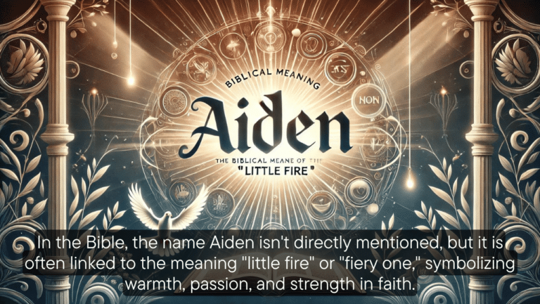 Aiden meaning of Bible