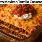 Keto Mexican Tortilla Casserole