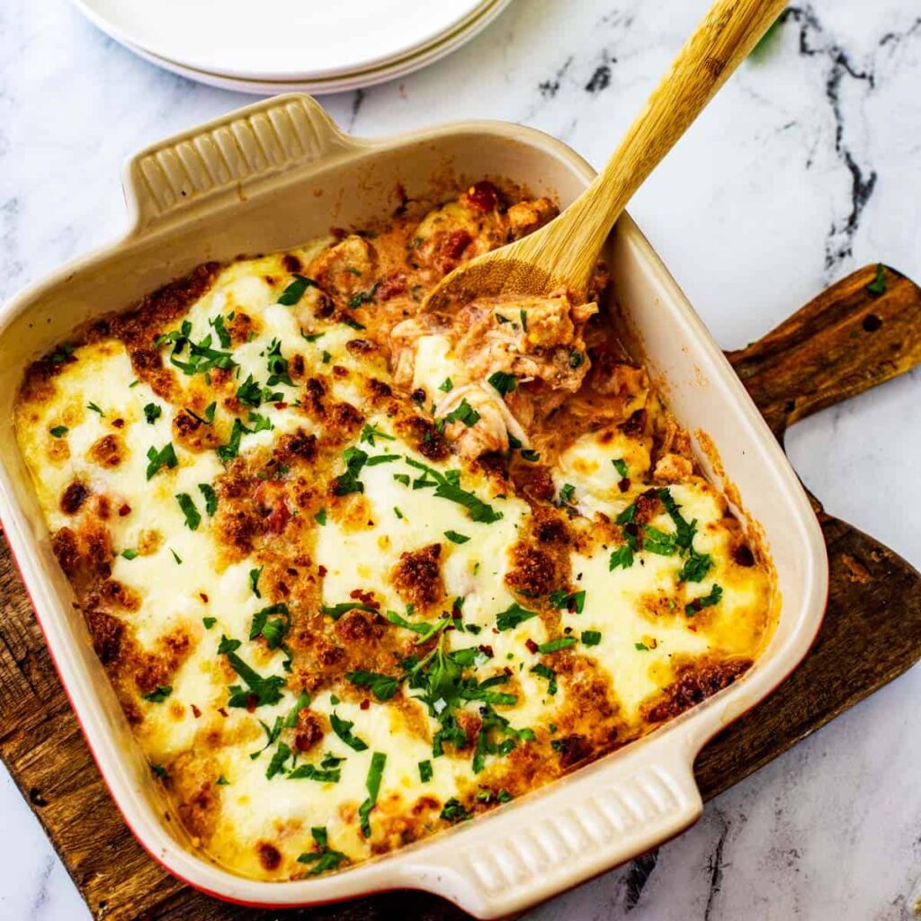 Cheesy Keto Chicken Casserole