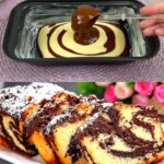 Soft and Fluffy Marble Yogurt Cake