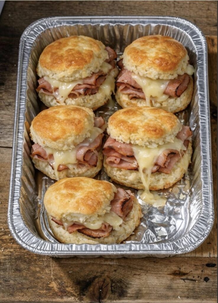 Ham and Swiss Biscuit Sliders