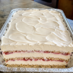 Strawberry Cream Layer Cake Recipe