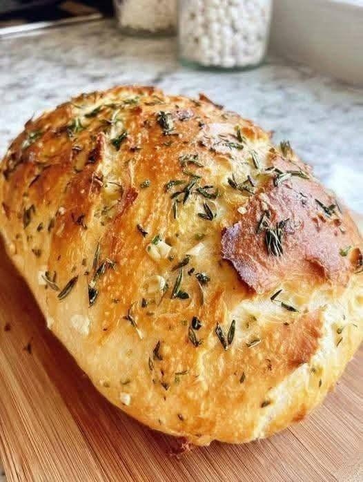 Garlic Herb Artisan Bread Recipe