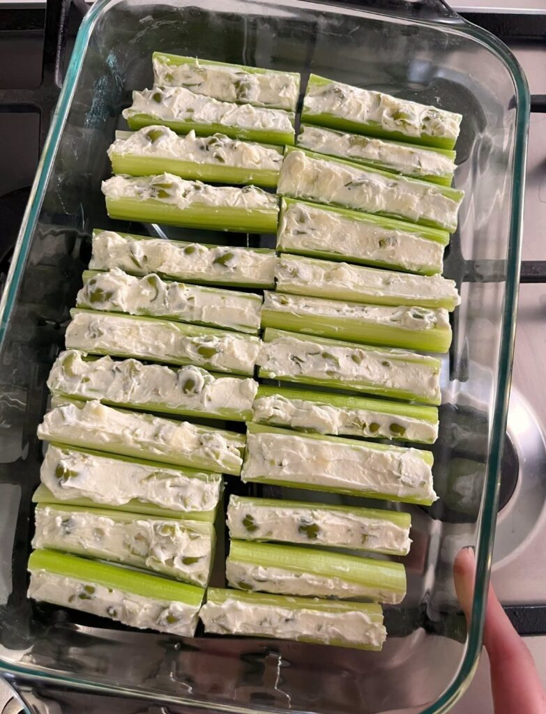 Cream Cheese Stuffed Celery Recipe