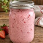 Homemade Strawberry Cream Ice Cream in a Jar Recipe