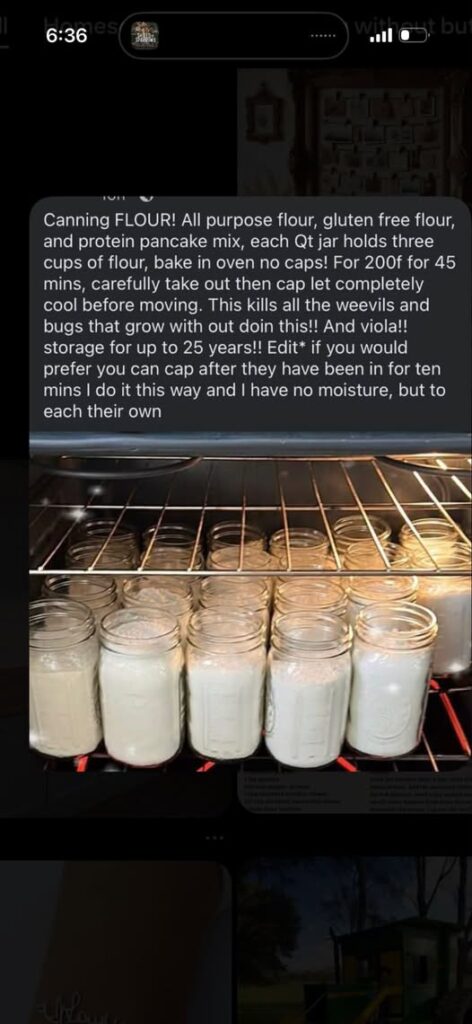 Homemade Flour Storage Recipe